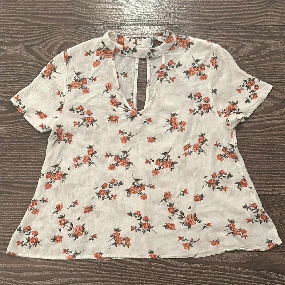 Bluenotes Keyhole Blouse
